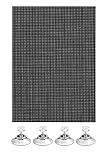 GARDINIA Sonnenschutz für Fenster (auch Dachfenster), Flexibler Sonnenschutz Auto, Lichtdurchlässig, Inkl. 4 Saugnäpfen, 100 x 200 cm, Schwarz
